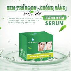 Kem trắng da chống nắng 8g-tặng serum