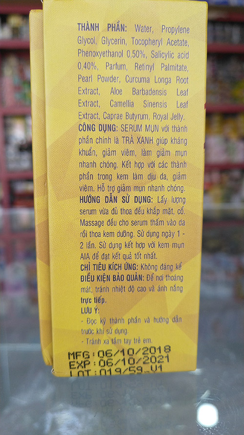AIA Serum Ngừa Mụn Trà Xanh Acne AIA Serum Ngừa Mụn Trà Xanh Acne