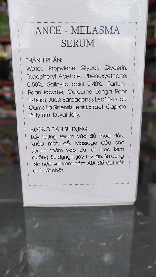 AIA serum trị nám tàn nhang đồi mồi