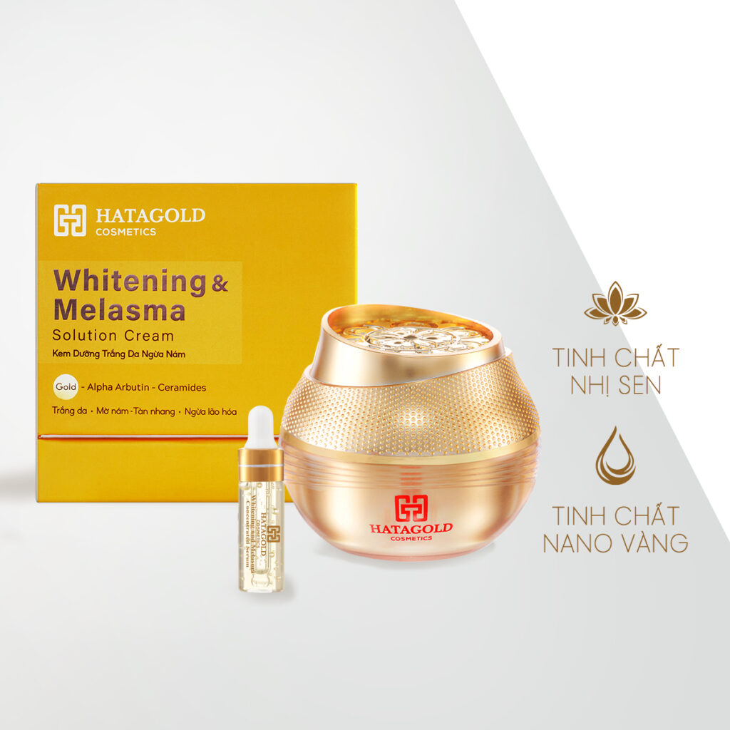 Hatagold Kem ngừa nám trắng da Nhị sen Hatagold Kem ngừa nám trắng da Nhị sen