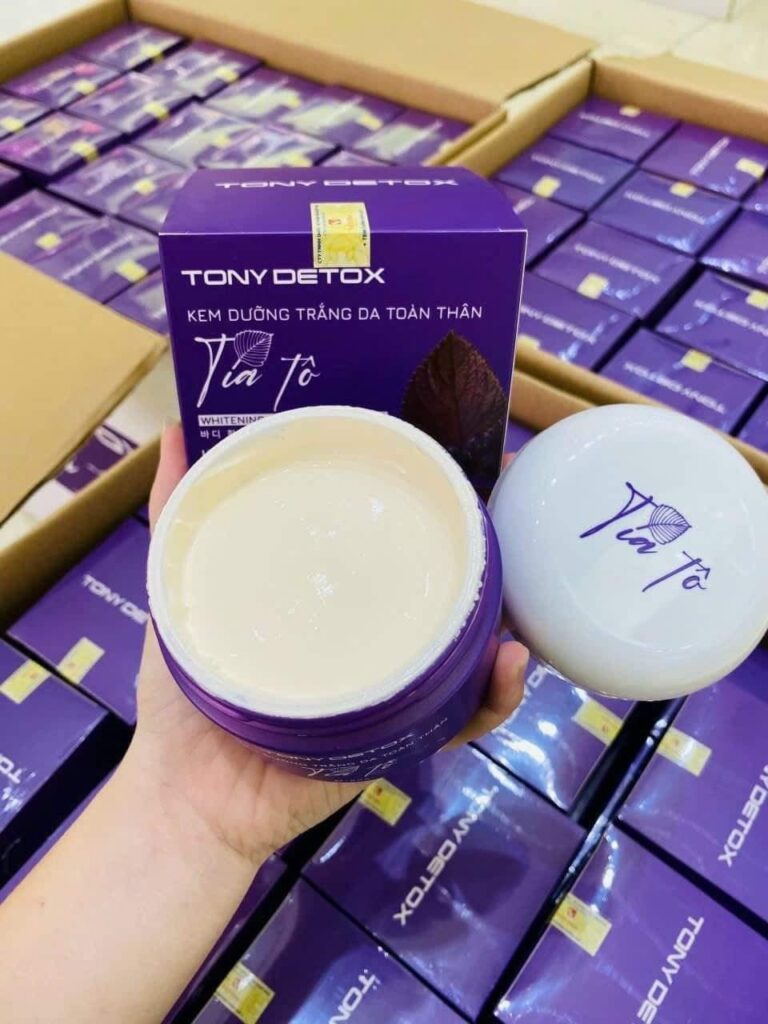 Tía tô kem dưỡng trắng da toàn thân