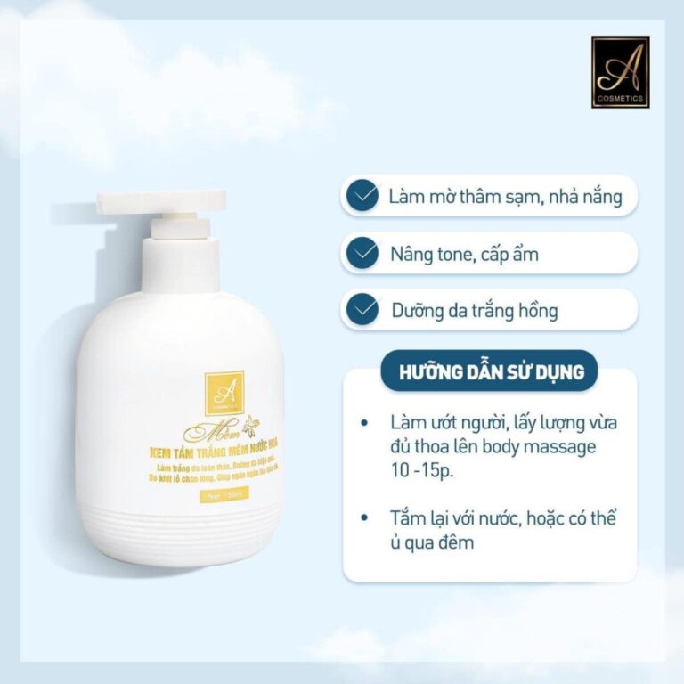 Kem Tắm Trắng Body Mềm Acosmetics Kem Tắm Trắng Body Mềm Acosmetics