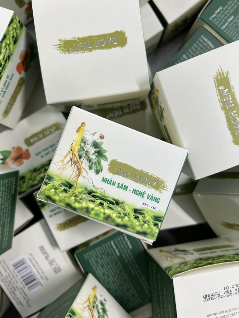 Kem mụn nhân sâm nghệ