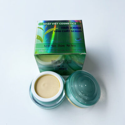 Trà xanh & đông trùng kem dưỡng trắng se khít chân lông 20g
