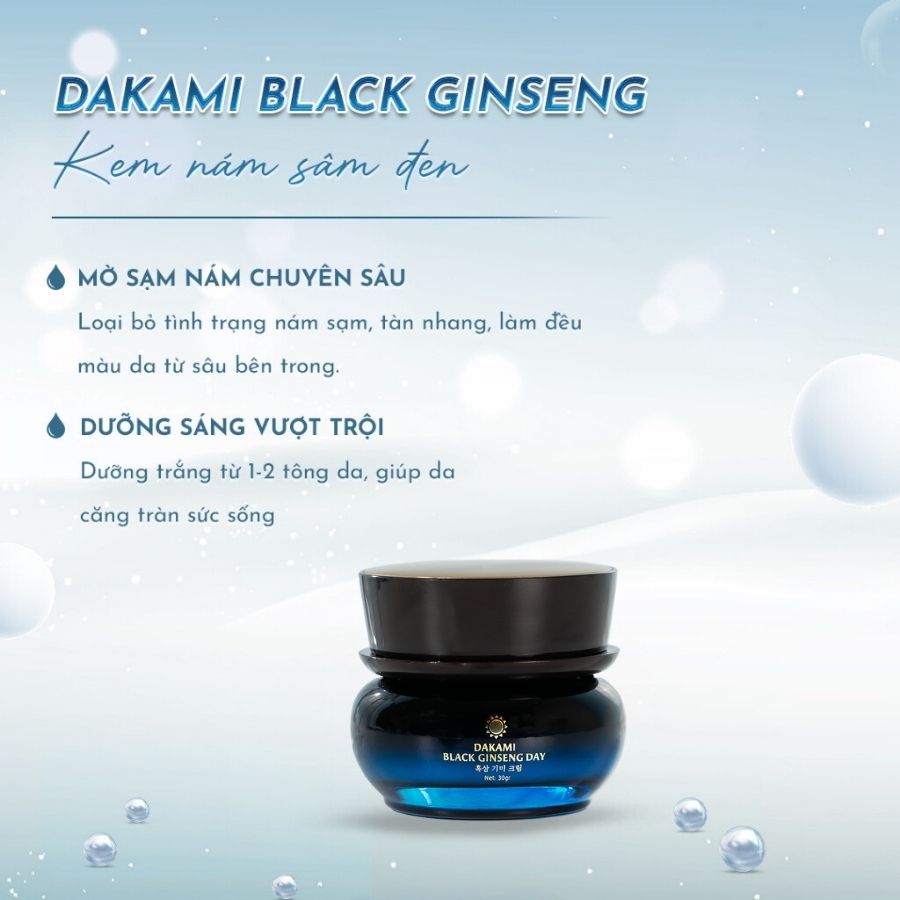 DAKAMI Black Ginseng Kem Ngừa Lão Hoá Ban Ngày DAKAMI Black Ginseng Kem Ngừa Lão Hoá Ban Ngày