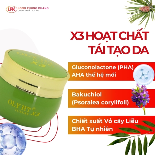 OLY HT Luxury X3 Vitamin B5 Kem Ngừa Nám Tàn Nhang Đồi Mồi OLY HT Luxury X3 Vitamin B5 Kem Ngừa Nám Tàn Nhang Đồi Mồi