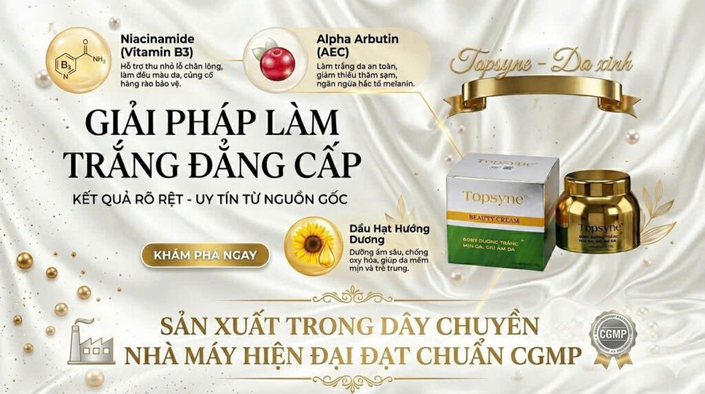 TOPSYNE Kem Trắng Da Toàn Thân TOPSYNE Kem Trắng Da Toàn Thân