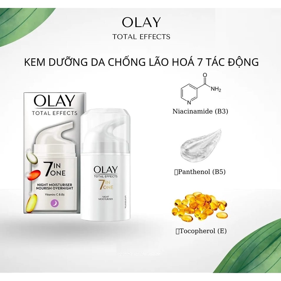 Olay Kem Dưỡng Ẩm Ban Đêm 7 in One Olay Kem Dưỡng Ẩm Ban Đêm 7 in One