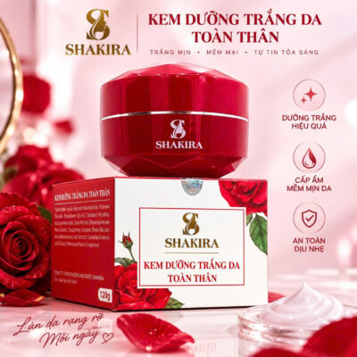 SHAKIRA kem body trắng da toàn thân 120g