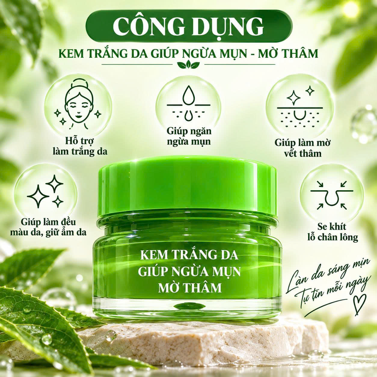 kem dưỡng trắng da, ngừa mụn, mờ thâm Shakira